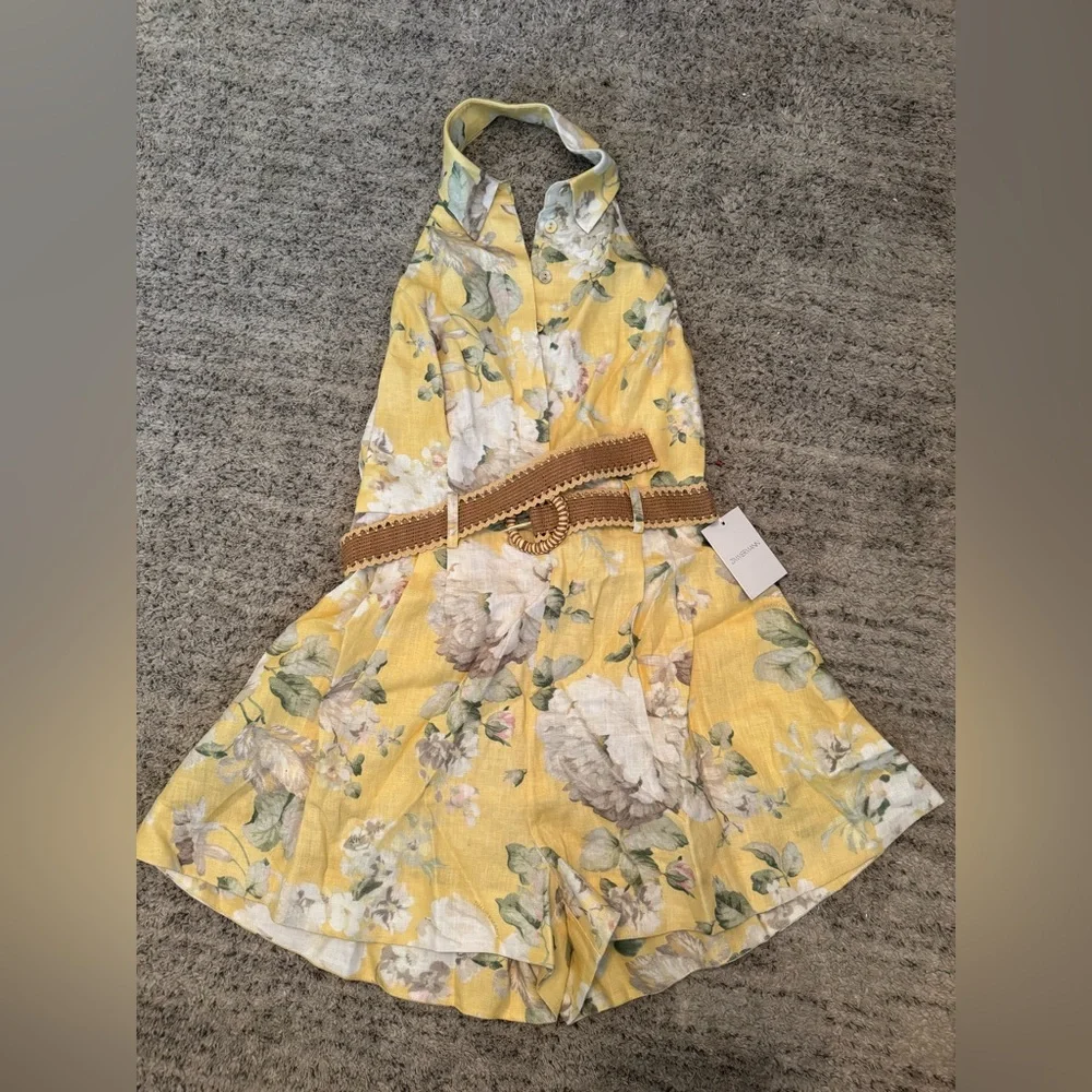 ZIMMERMANN Acacia Halter Playsuit - Picture 2 of 7